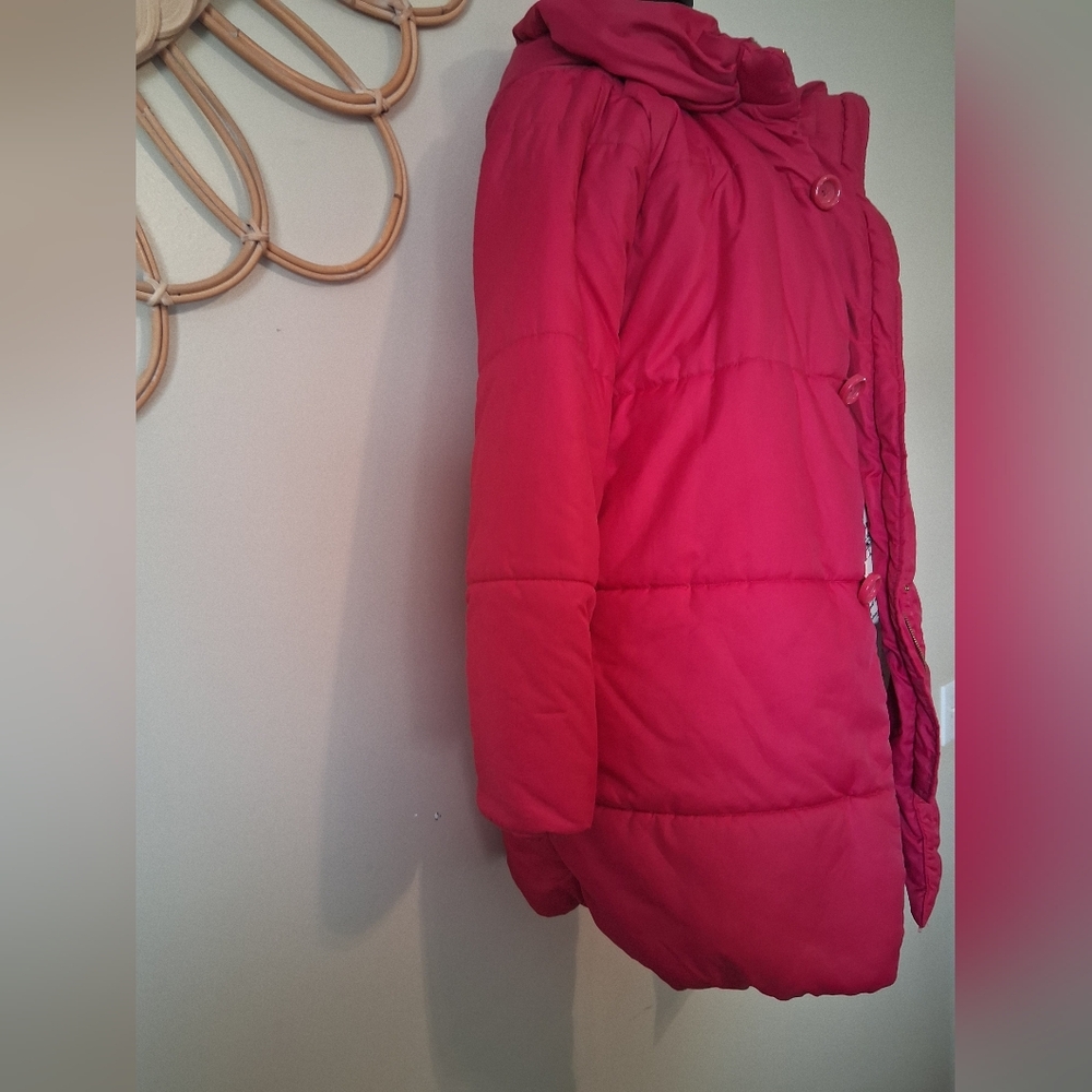 Kate Spade New York Hot Pink Girl's Sweetheart Pink Puffer Size 164/14Y XL - Picture 3 of 9